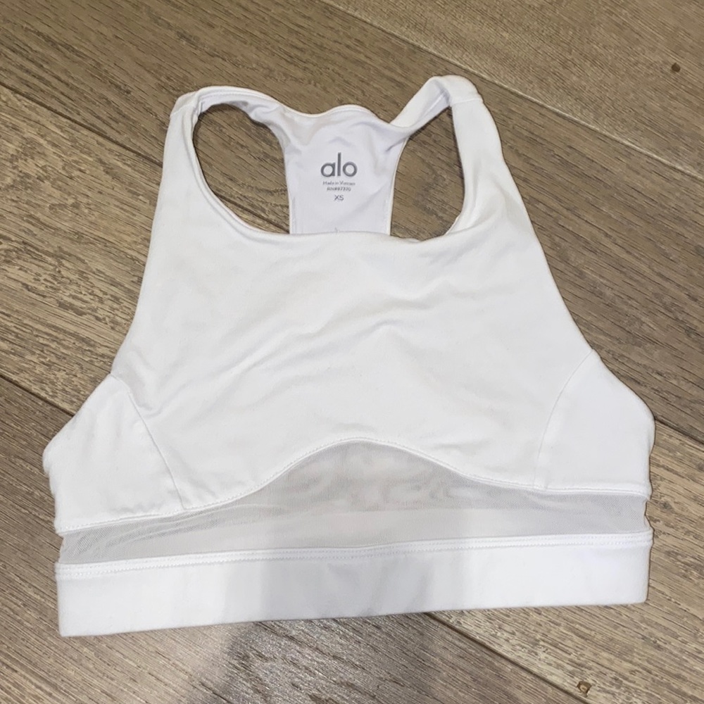 Alo yoga white Sportsbra